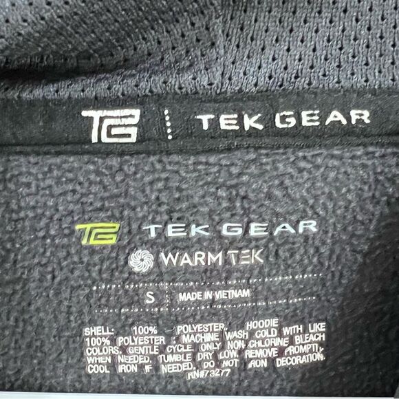 Men’s tech gear warmtek red and gray fleece hoodie size small - Picture 5 of 5